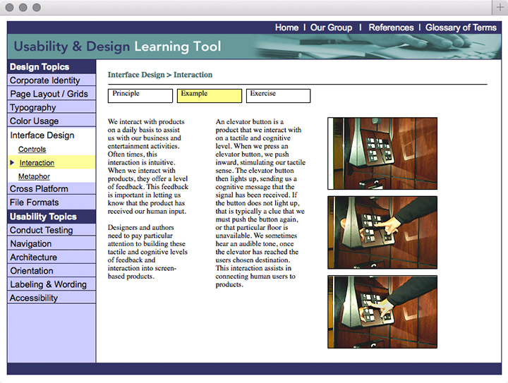 Usability & Design Learning Tool