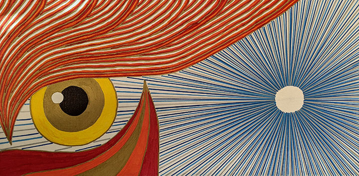 Abstract Eyes painting