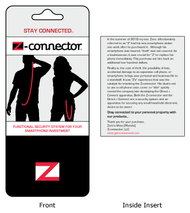 Z-connector package layout